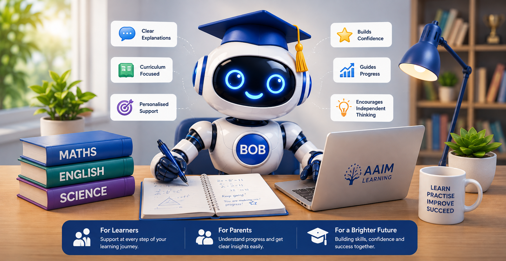 BOB, the AAIM Learning AI learning companion